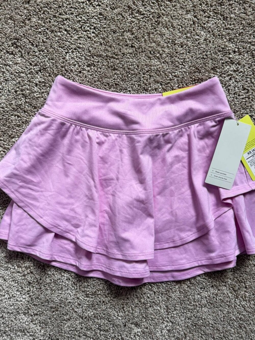 NWT Girls' Knit Active Skort - All In Motion Light Violet - XS 4/5